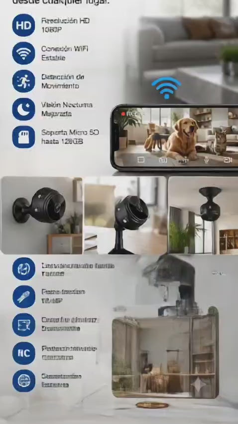 Mini Cámara WiFi A9 - Promocion de 2 unidades